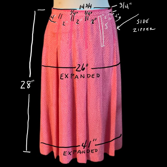 Pendleton 100% SILK hot pink & white TINY polka dot w pink grosgrain trim Sz 6 - Picture 13 of 13